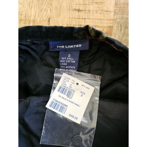 Limited Vintage Floral Velvet Wrap Skirt Women’s Size 2 NWT Goth Grunge Y2K - Picture 4 of 7